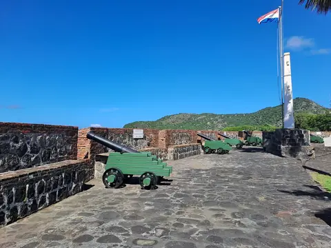 Fort Oranje overlooking the Caribbean