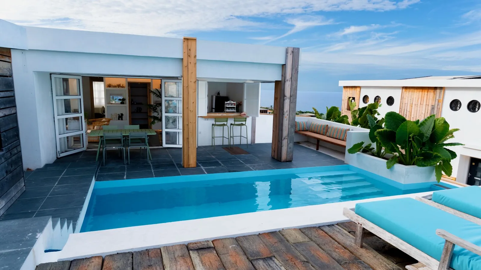A private villa pool at Whale Tails